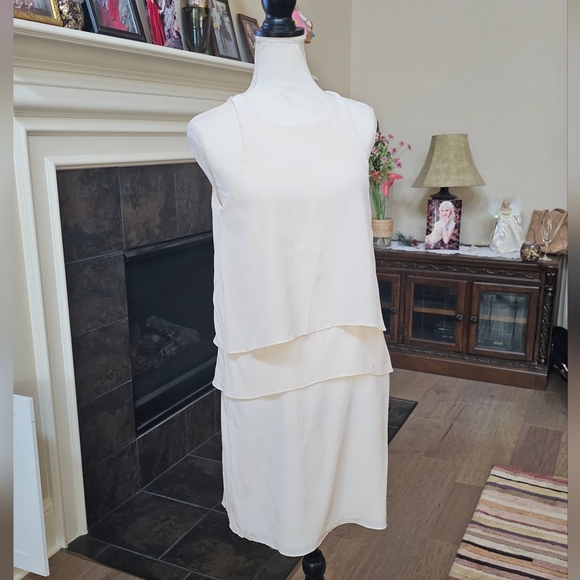 Tibi new york Solid Silk Layered Dress 100% silk 6 - Picture 13 of 15